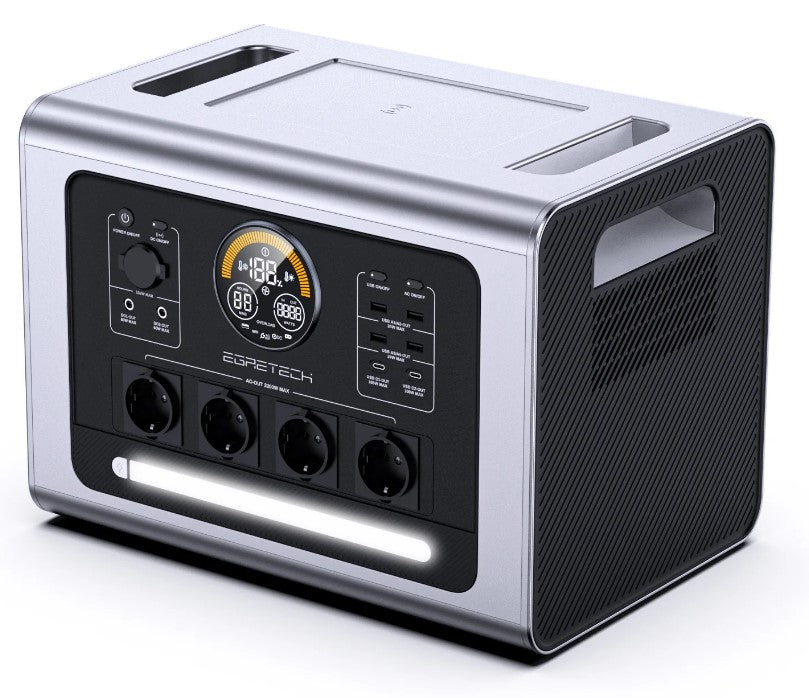 Egretech Sonic 2200W - starke Powerstation mit 2200Wh Kapazität