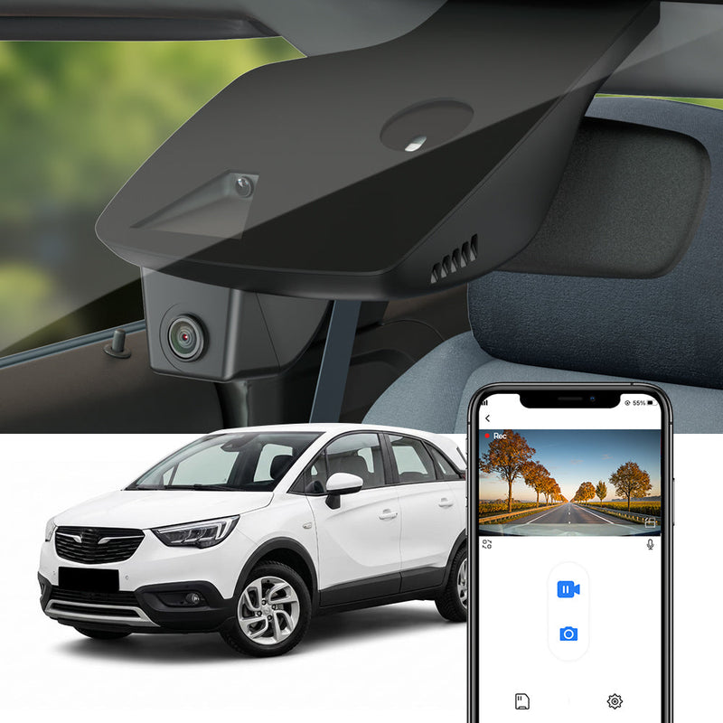 FITCAMX Dashcam für Opel Crossland X und Crossland 2017-2024 (Linkslenker)
