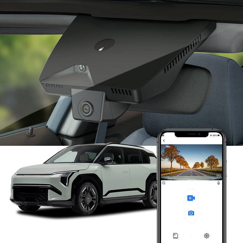 FITCAMX Dashcam für Kia EV3 2024-2027 (Spiegelabdeckung Teilenummer 96030-EV000) (Linkslenker)