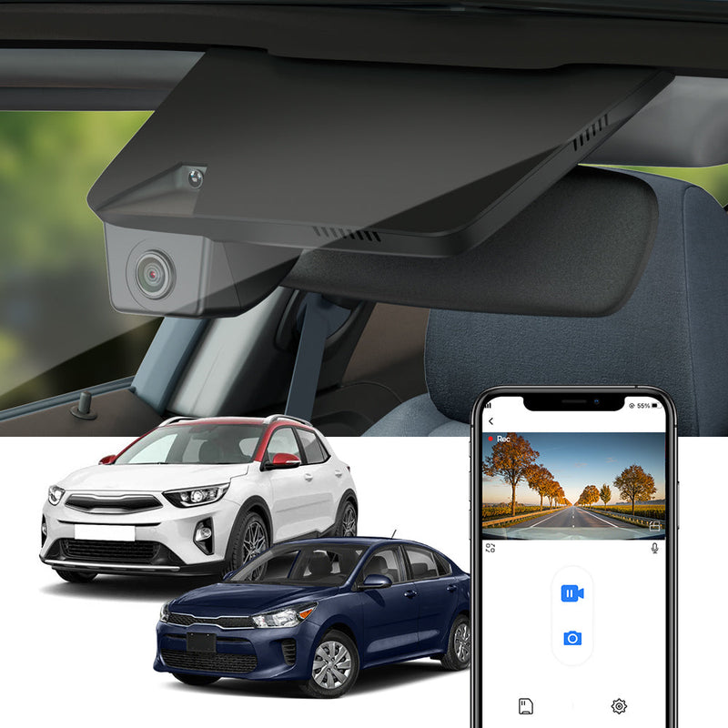 FITCAMX Dashcam für Kia Rio 2017-2020, Kia Stonic 2017-2021 (Spiegelabdeckung Teilenummer 96005-H8000)