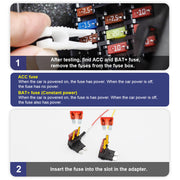 FITCAMX Sicherungskasten-Kabel (Hardwire-Kit) 4in1 für den Parkmodus