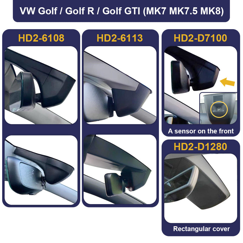 FITCAMX Dashcam für Volkswagen Golf
