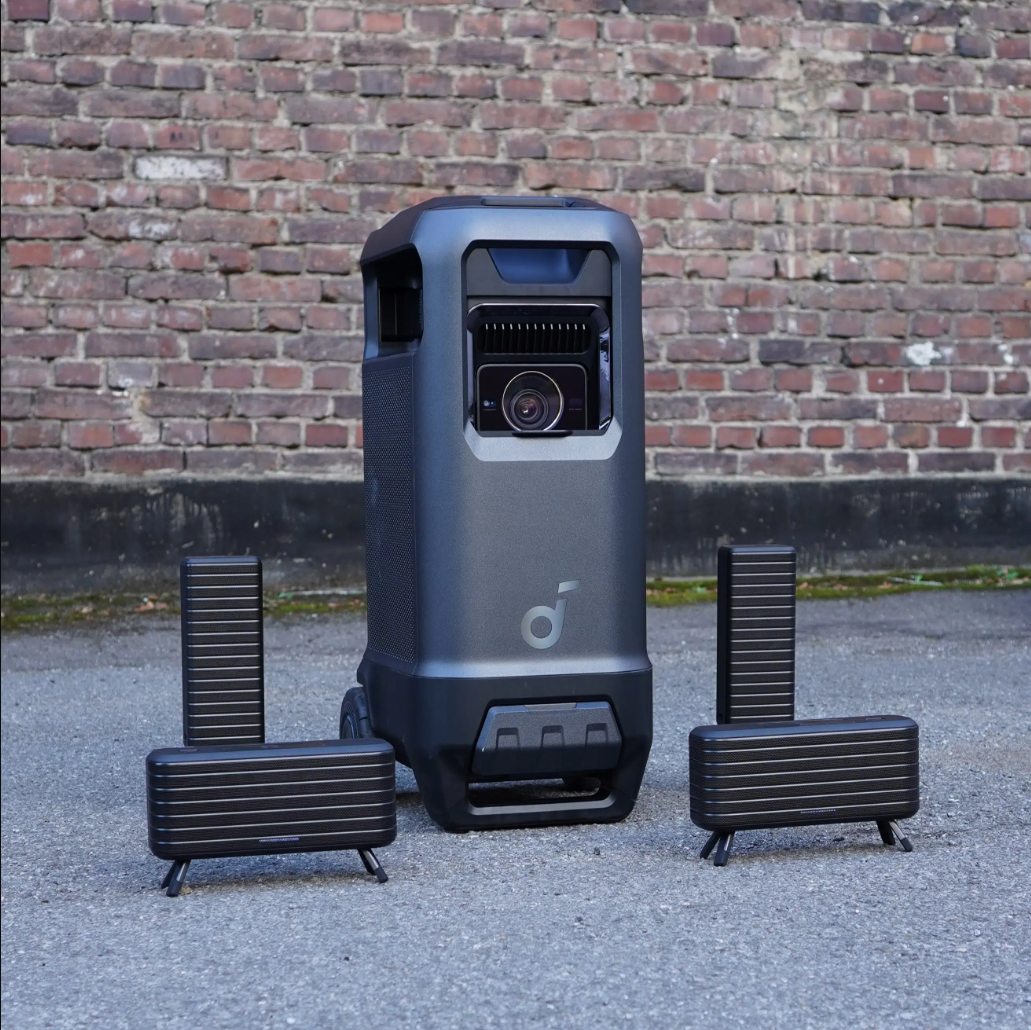 Komplettes Mietpaket: Nebula X1 Pro mit Satelliten-Speakern